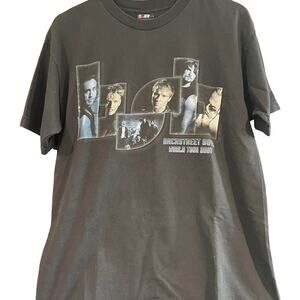 Vintage Y2K Backstreet Boys Black and Blue 2001 Tour Shirt Adult Large